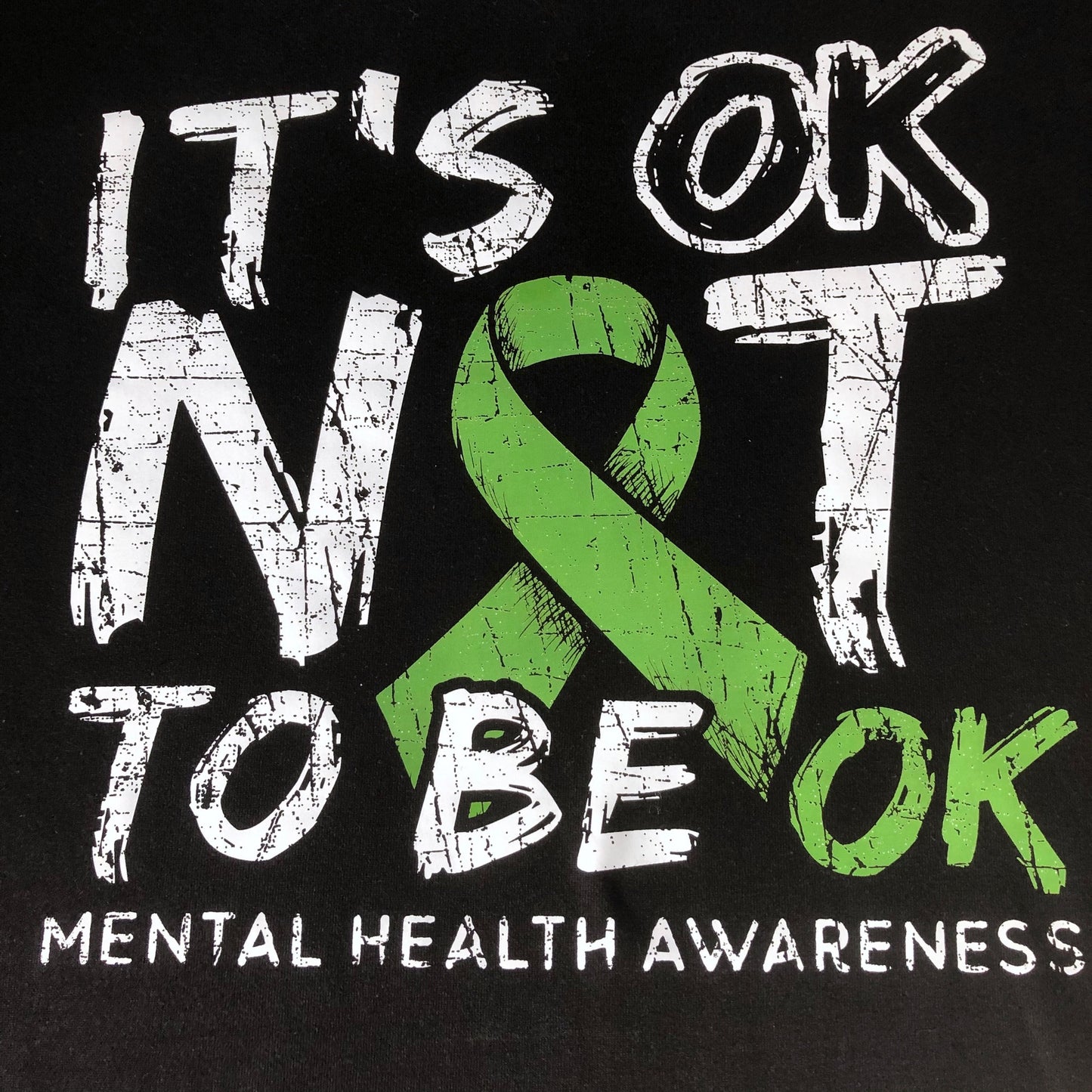 Mental Health Awareness Longsleeve T Shirt, It's OK Not To Be OK, Long Sleeve T-Shirt Tee Top