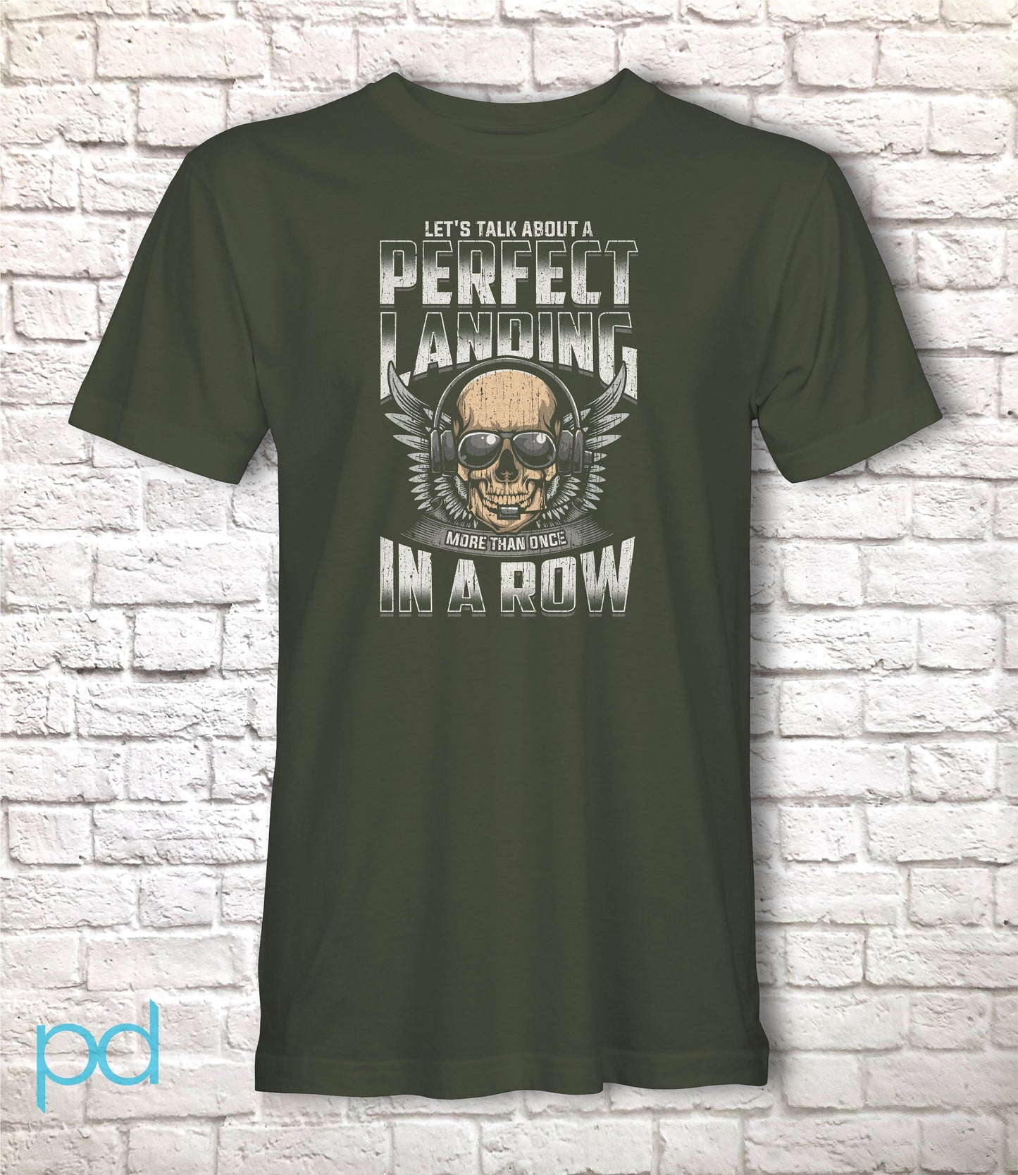 Funny Pilot T-Shirt, Let's Talk About A Perfect Landing More Than Once In A Row Pun Gift Idea, Humorous Aeroplane Pilot Plane Shirt T Top