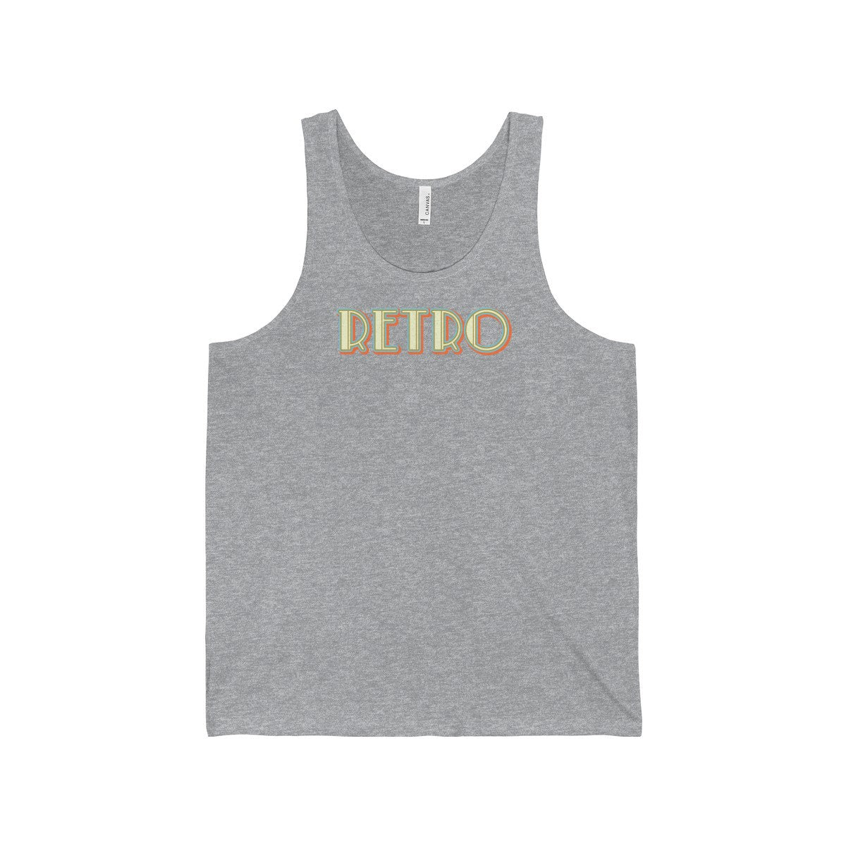 Retro Vintage 60s & 70s Old Worn Style Funky Unisex Jersey Tank