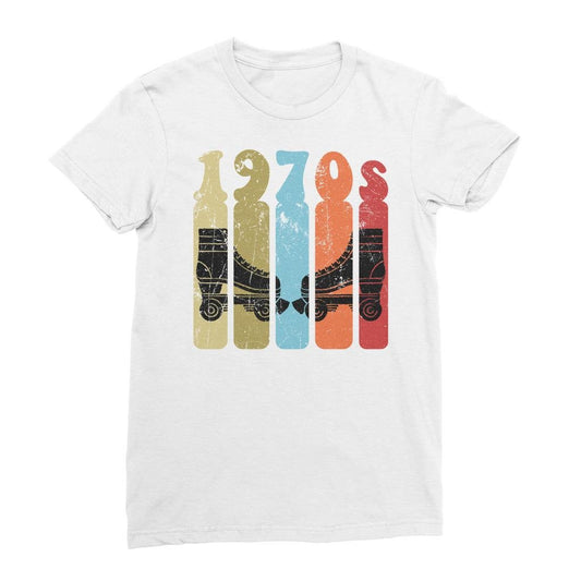Roller Skates 70s Disco Derby Retro Vintage Worn Classic Women&#39;s T-Shirt