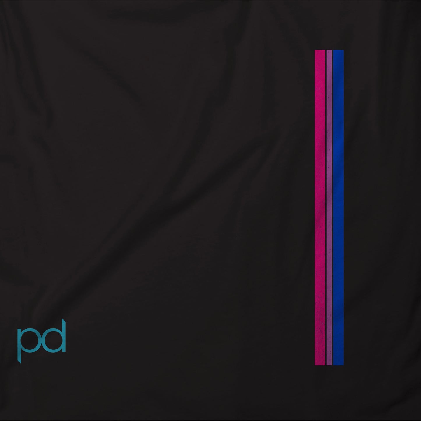 Bi Pride Stripes T-Shirt, Subtle Bisexual Left Side Vertical Strip Tee Top, LGBTQ+  Bisexuality Awareness Stripe Unisex T Shirt