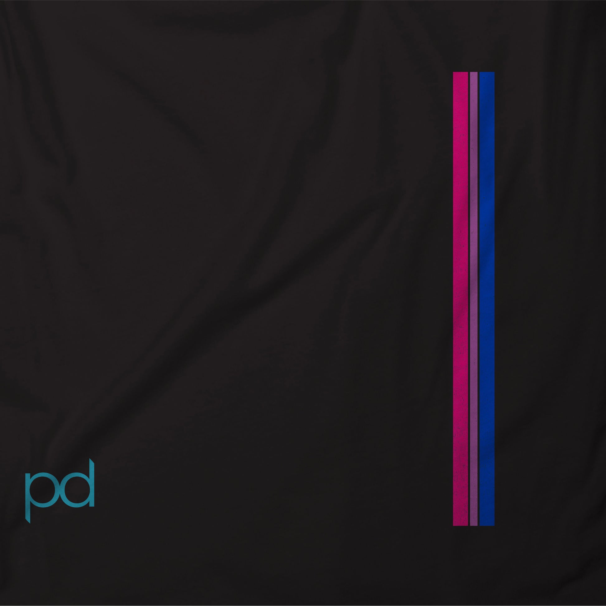 Bi Pride Stripes T-Shirt, Subtle Bisexual Left Side Vertical Strip Tee Top, LGBTQ+  Bisexuality Awareness Stripe Unisex T Shirt