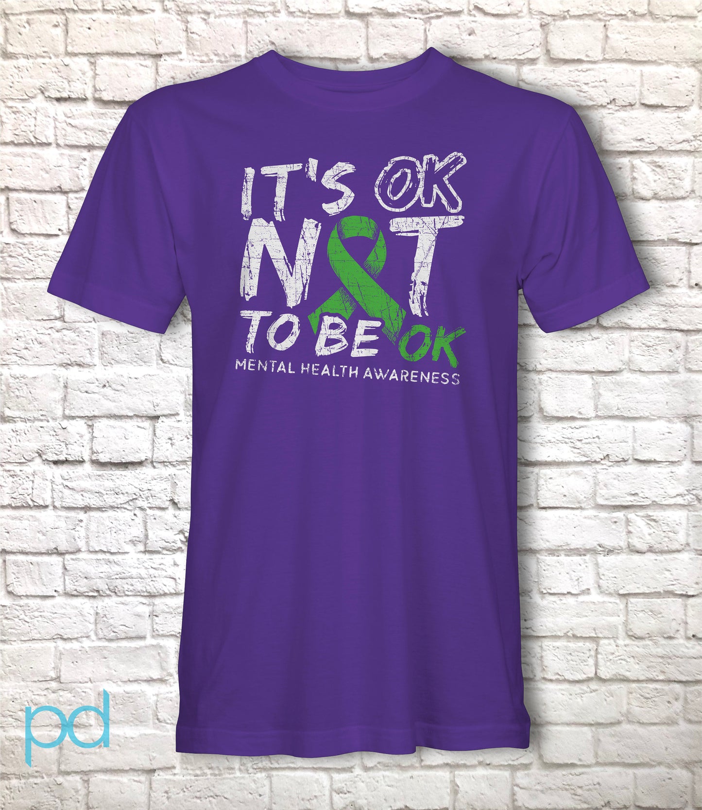 Mental Health Awareness T-Shirt, It&#39;s OK Not To Be OK, Unisex Jersey Short Sleeve Tee Shirt Top